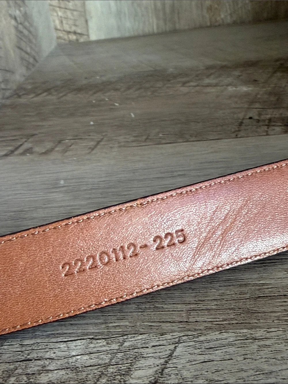 Ralph Lauren Croc-Embossed Leather Belt